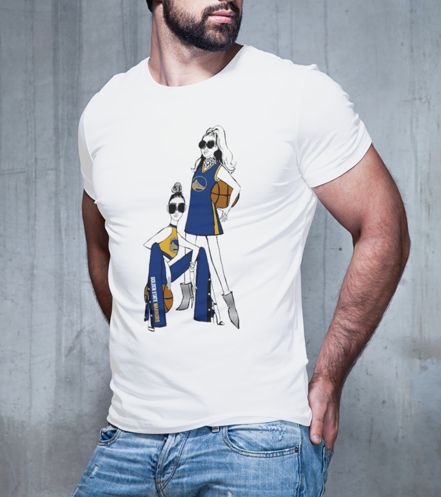 Golden State Warriors G-III 4Her Basketball Girls Fitted Fashion T-Shirt