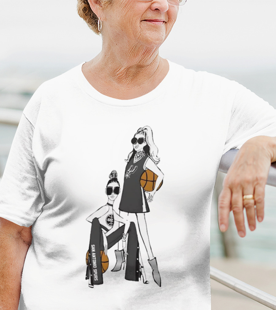 San Antonio Spurs G-III 4Her Basketball Fashion Fitted Girls T-Shirt