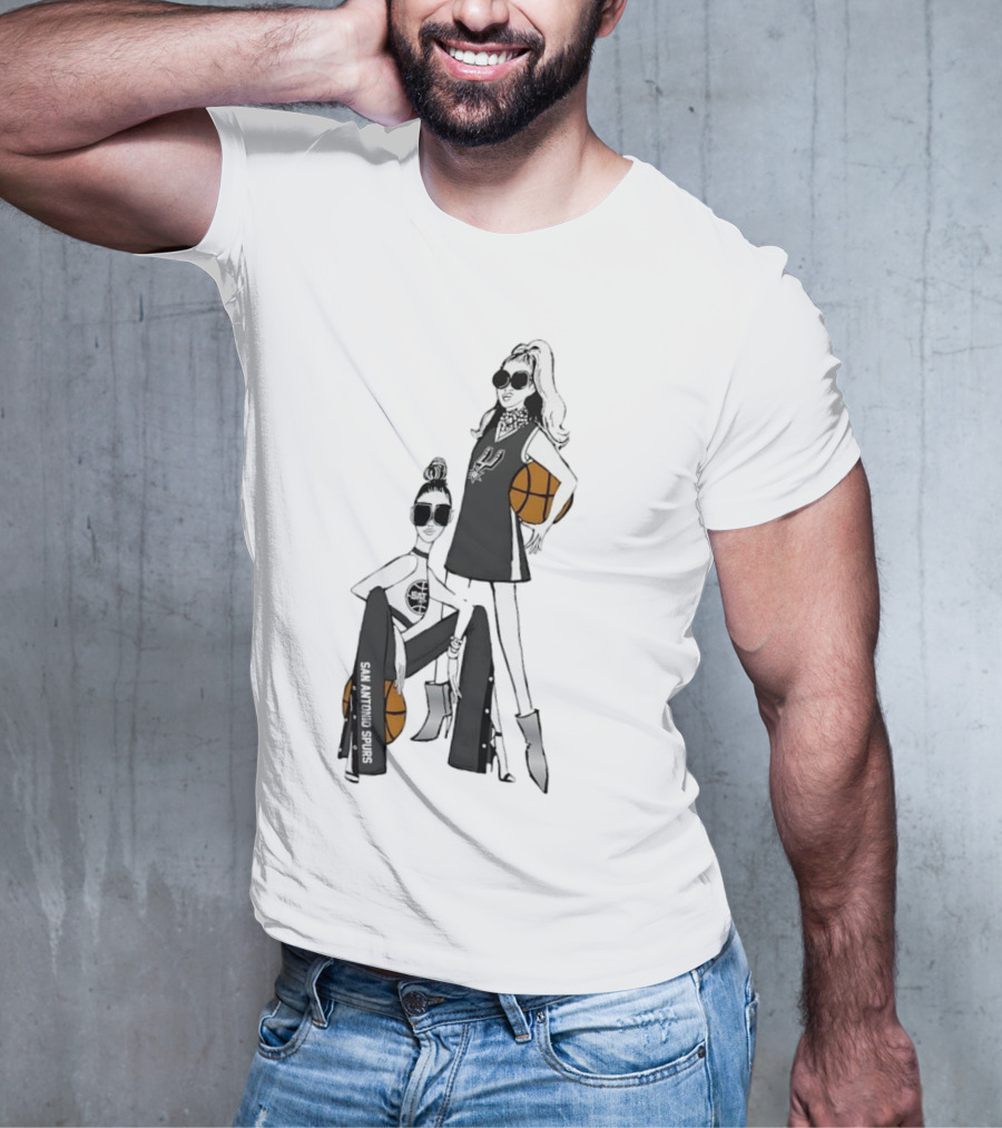 San Antonio Spurs G-III 4Her Basketball Fashion Fitted Girls T-Shirt