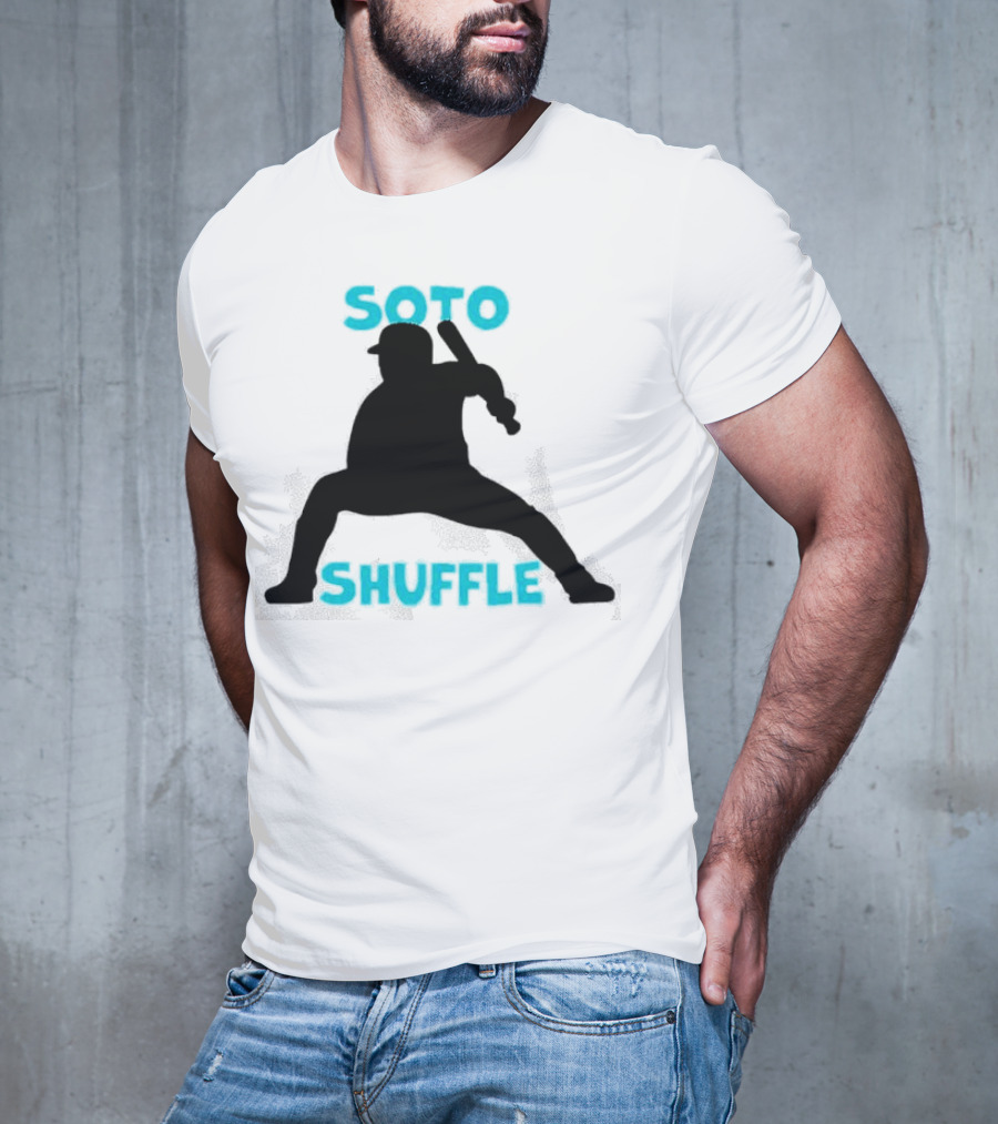 New York Yankees Soto Shuffle Silhouette Baseball Stance T-Shirt