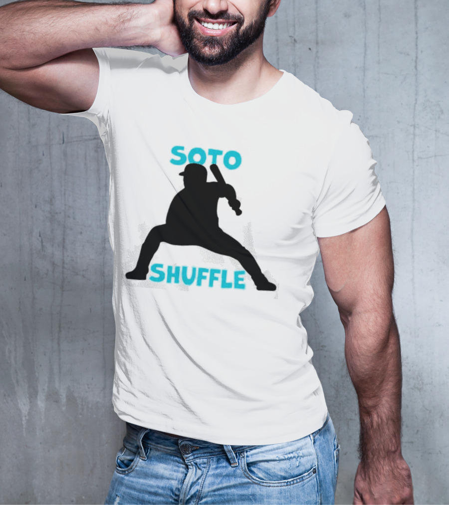 New York Yankees Soto Shuffle Silhouette Baseball Stance T-Shirt