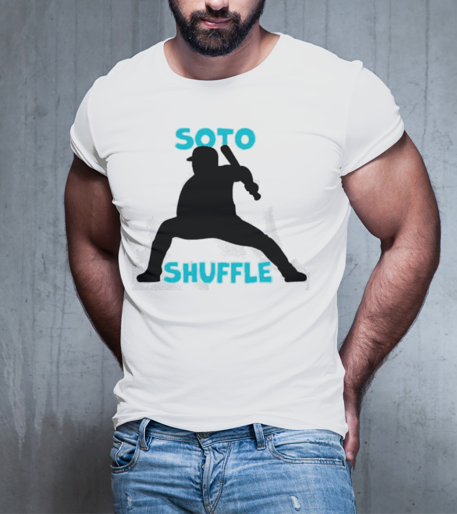 New York Yankees Soto Shuffle Silhouette Baseball Stance T-Shirt