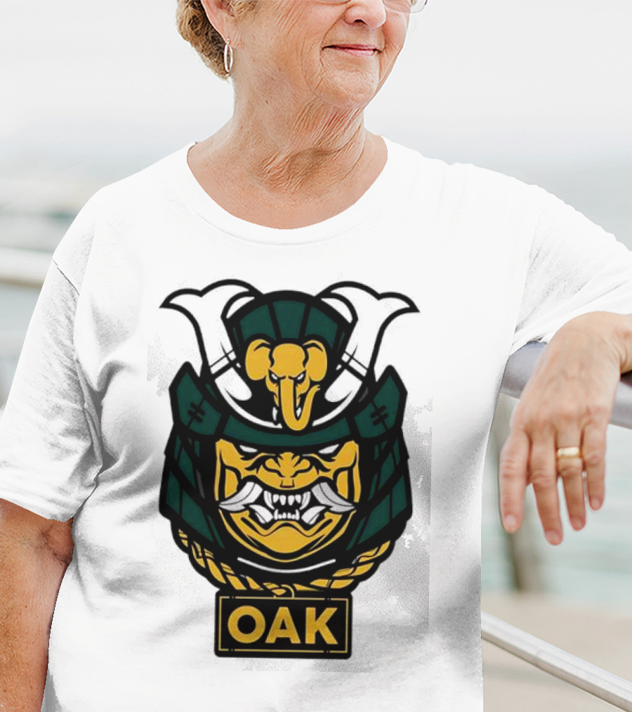 Oakland Athletics Samurai OAK Aggressive Mask T-Shirt