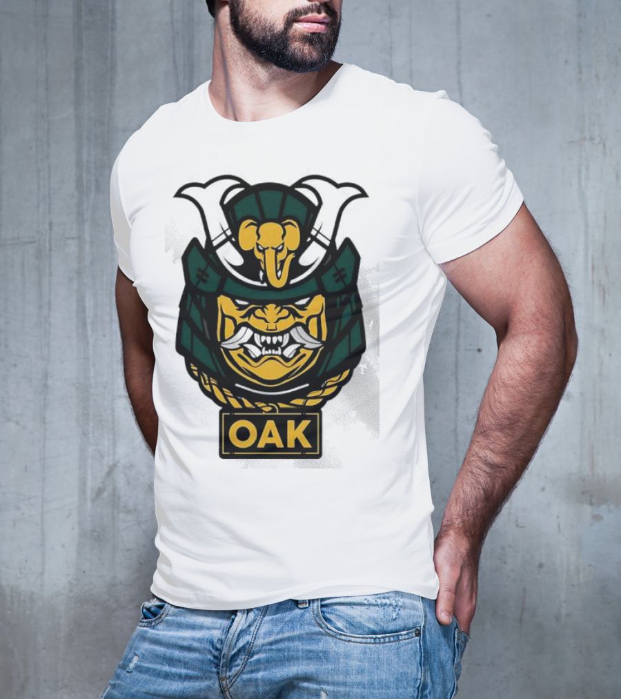 Oakland Athletics Samurai OAK Aggressive Mask T-Shirt