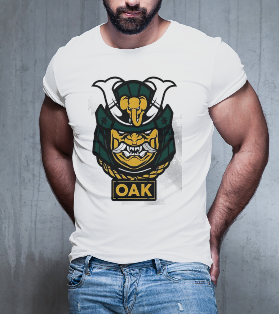 Oakland Athletics Samurai OAK Aggressive Mask T-Shirt