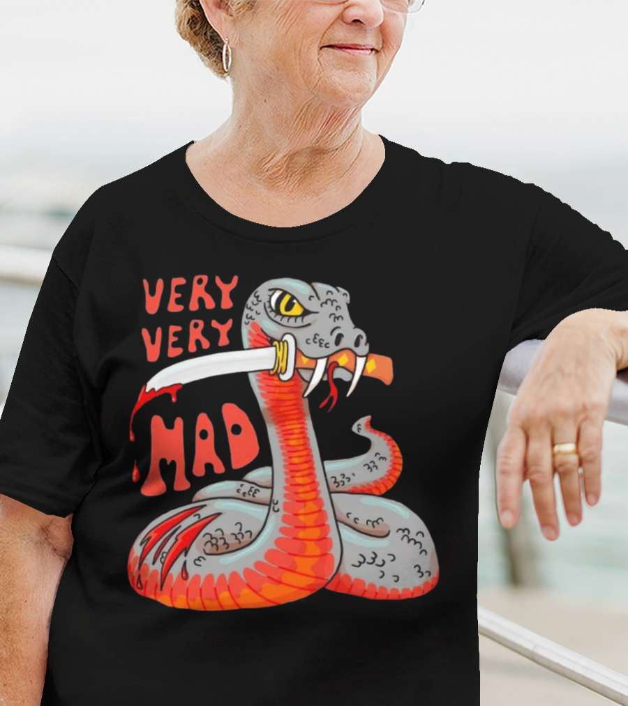Very Very Mad Snake With Knife T-Shirt