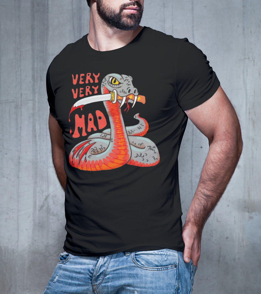 Very Very Mad Snake With Knife T-Shirt
