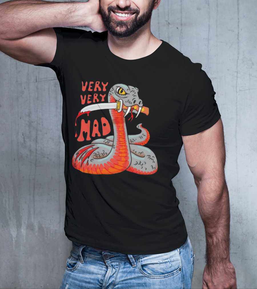 Very Very Mad Snake With Knife T-Shirt