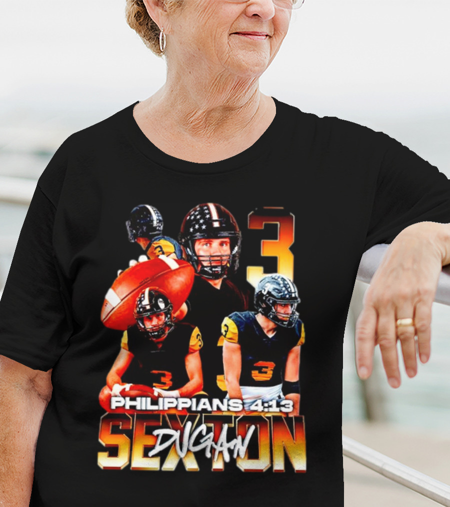 Southwestern Pirates Dugan Sexton Philippians 4:13 Number 3 T-Shirt