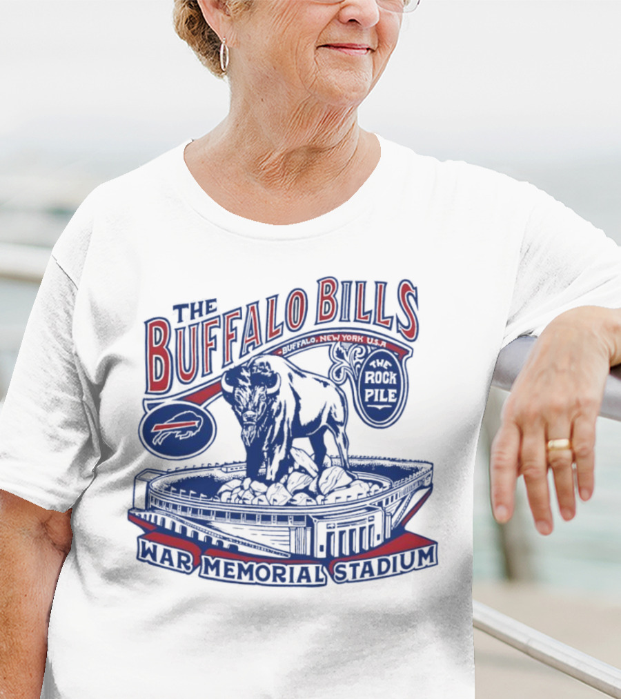 The Buffalo Bills War Memorial Stadium Rockpile New York NFL Iconic Buffalo T-Shirt