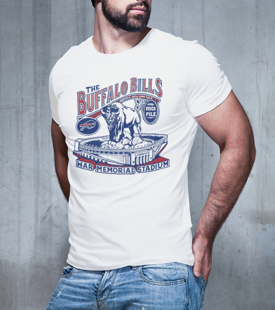 The Buffalo Bills War Memorial Stadium Rockpile New York NFL Iconic Buffalo T-Shirt