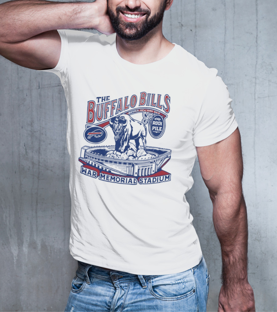 The Buffalo Bills War Memorial Stadium Rockpile New York NFL Iconic Buffalo T-Shirt