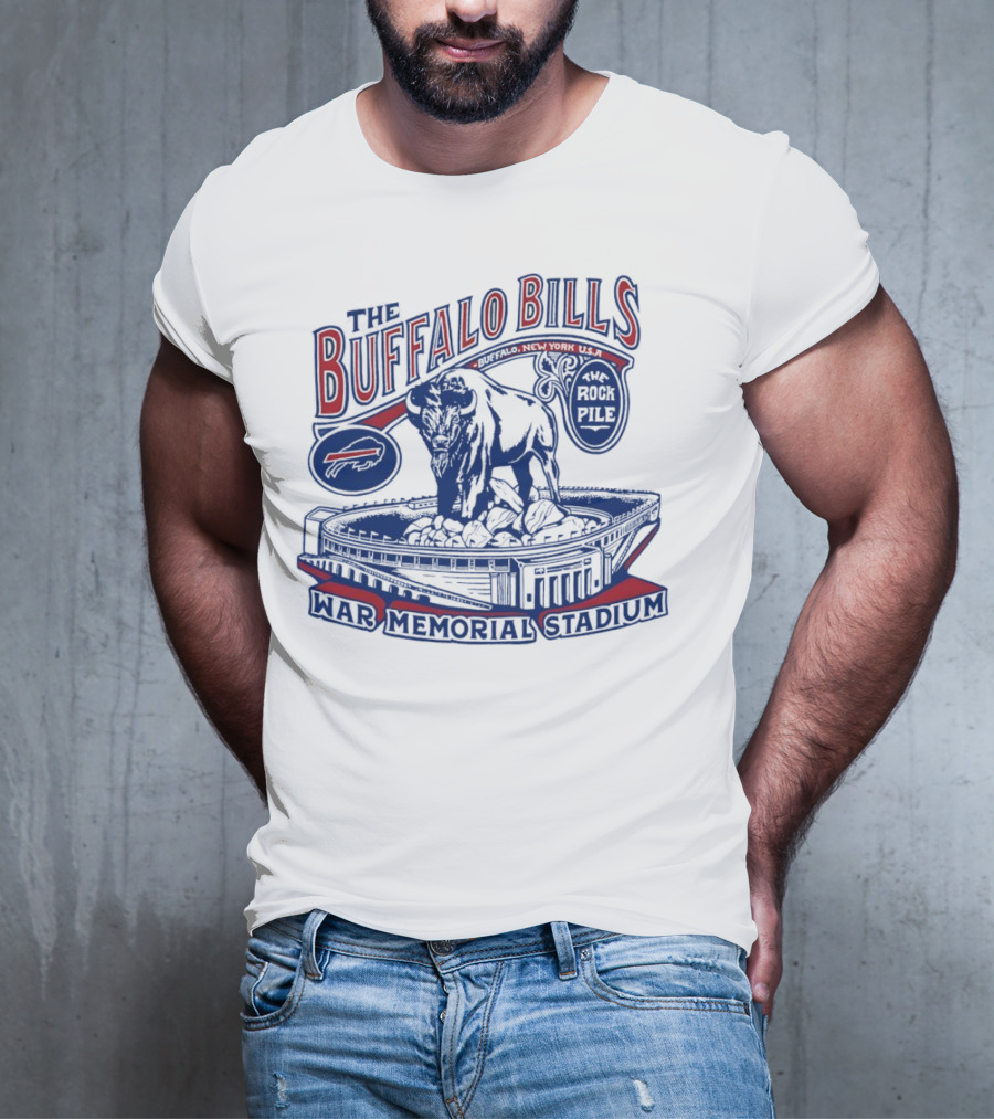 The Buffalo Bills War Memorial Stadium Rockpile New York NFL Iconic Buffalo T-Shirt