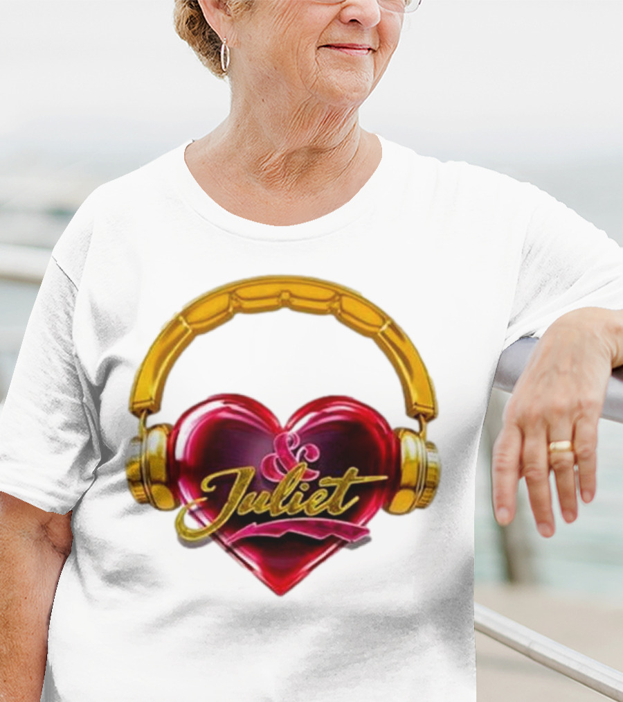 Broadway Juliet Heart Headphones T-Shirt