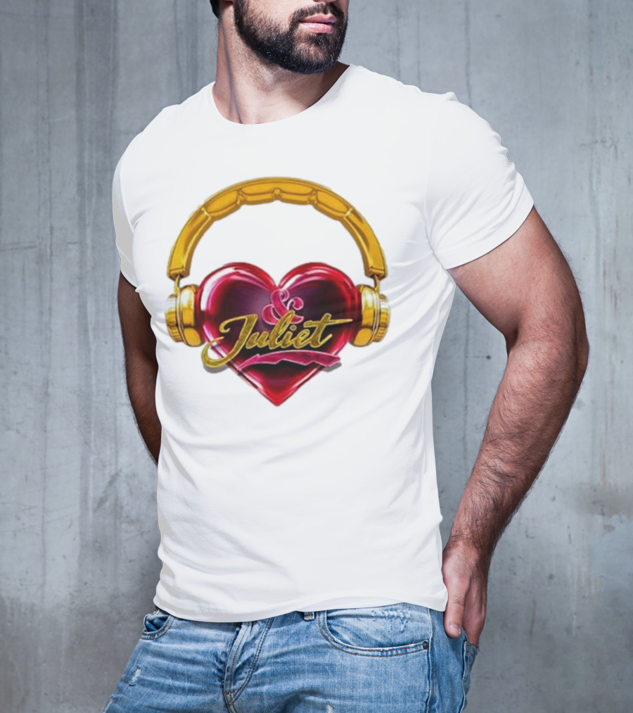 Broadway Juliet Heart Headphones T-Shirt