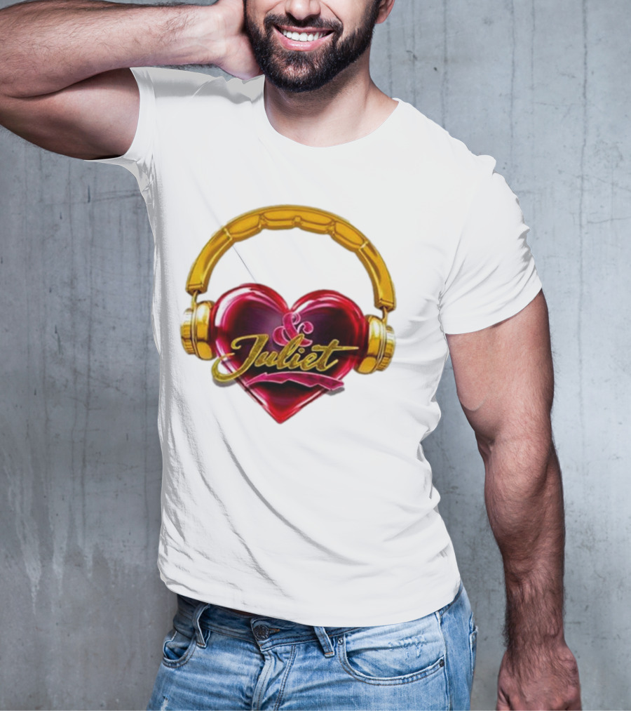 Broadway Juliet Heart Headphones T-Shirt