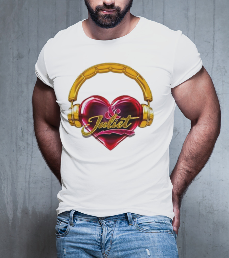 Broadway Juliet Heart Headphones T-Shirt