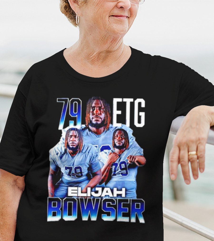 Elijah Bowser 79 ETG Football Player Montage T-Shirt