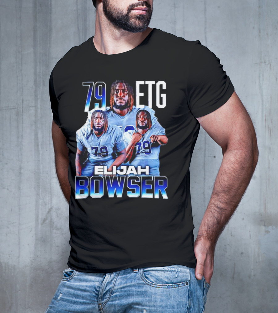 Elijah Bowser 79 ETG Football Player Montage T-Shirt