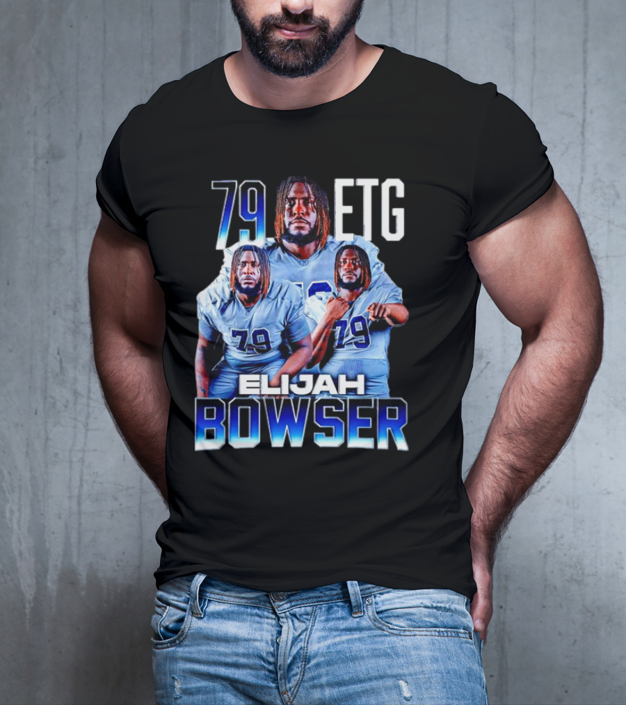 Elijah Bowser 79 ETG Football Player Montage T-Shirt