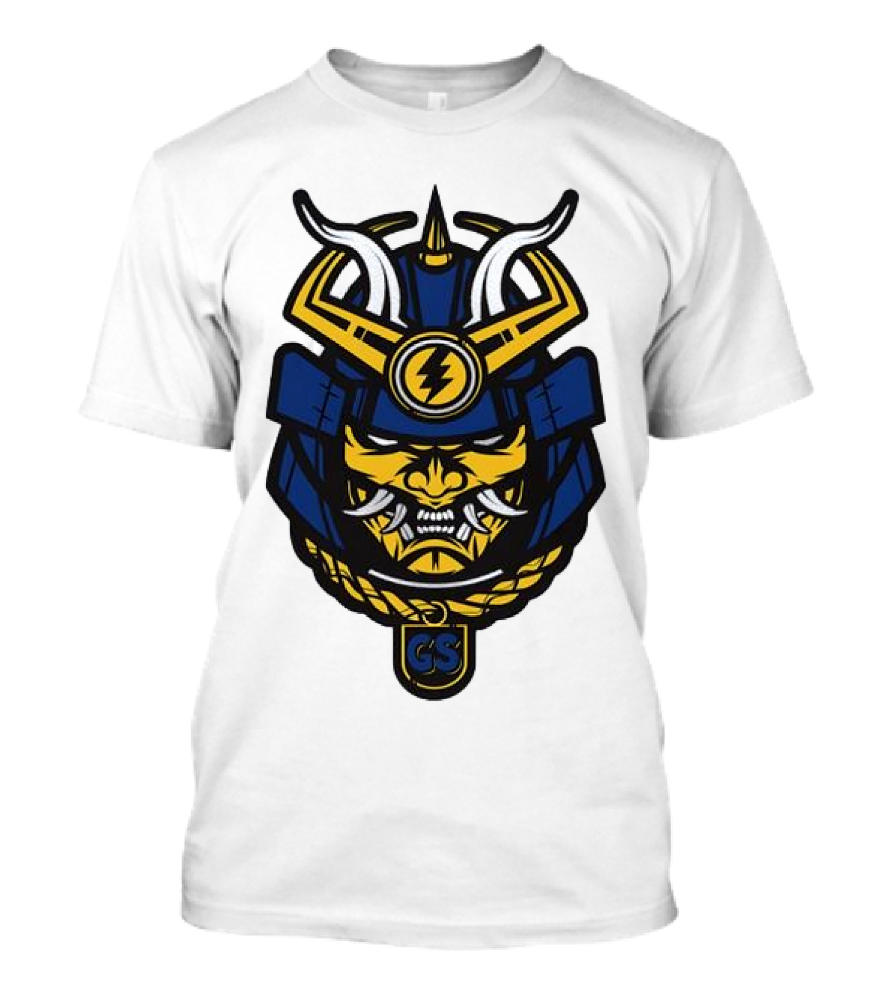 Golden State Warriors GS Samurai Helmet Emblem T-Shirt