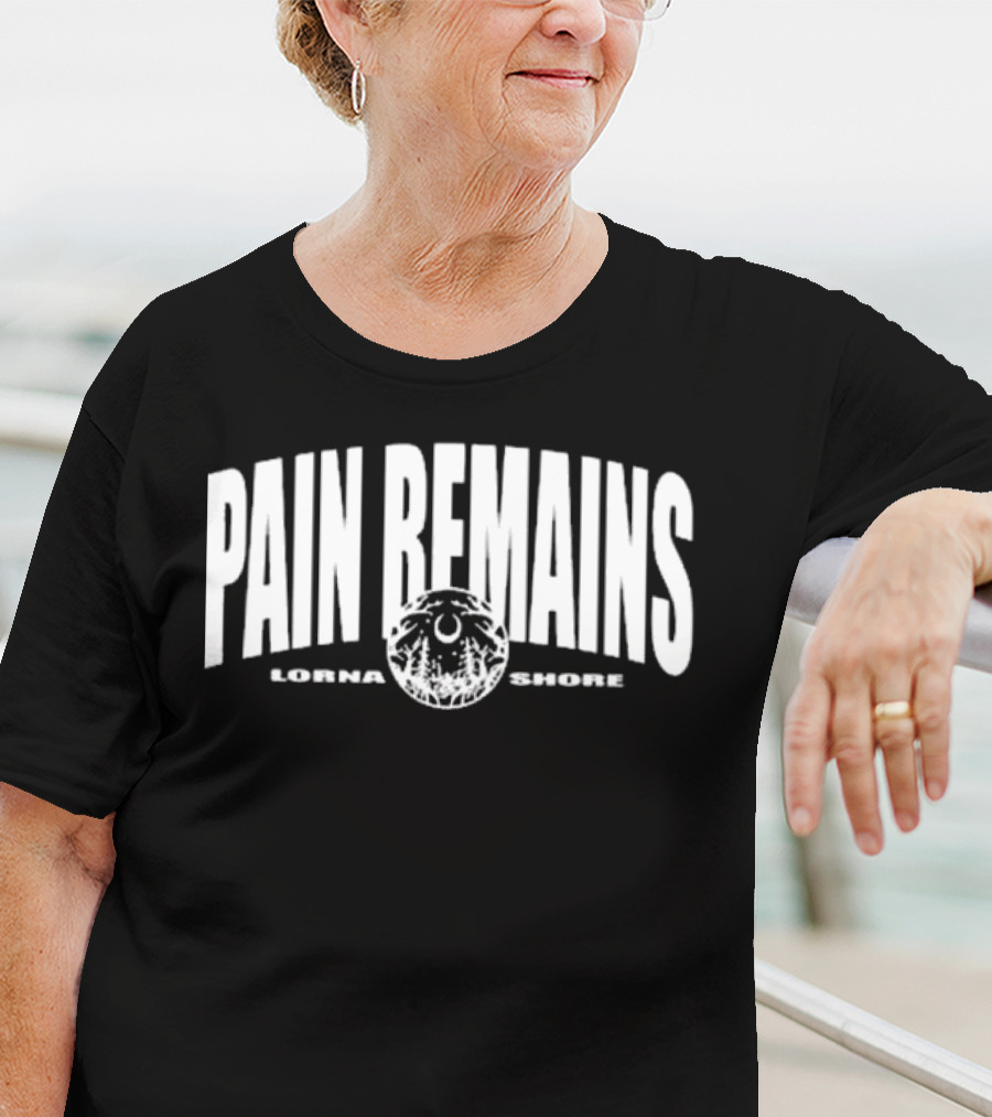 Lorna Shore Pain Remains Logo With Lunar And Forest Motif T-Shirt