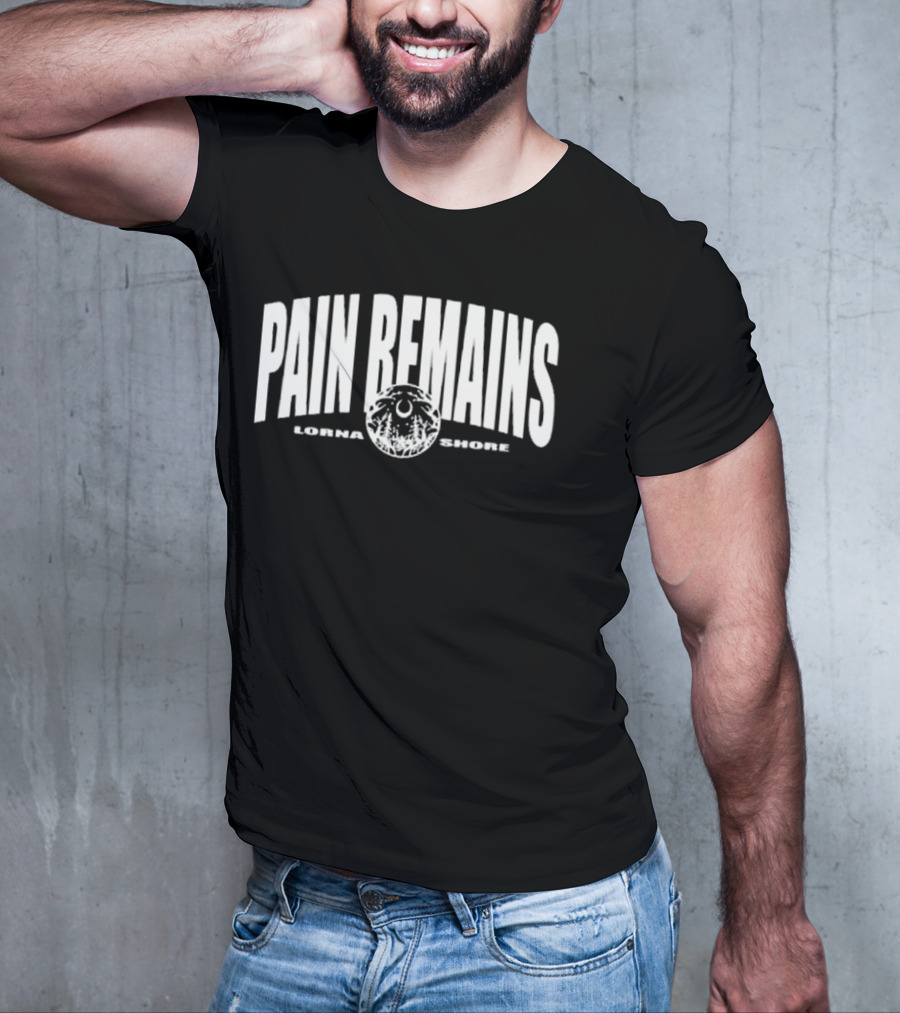 Lorna Shore Pain Remains Logo With Lunar And Forest Motif T-Shirt
