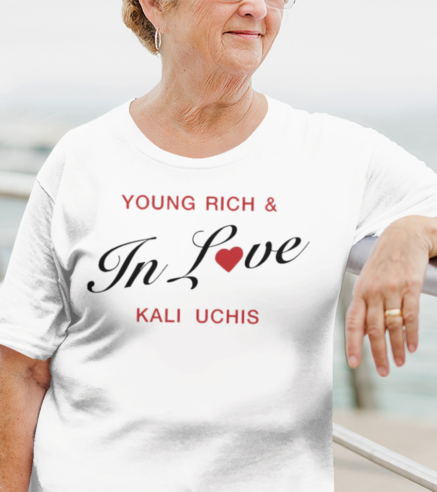 Young Rich And Kali Uchis In Love Red Heart T-Shirt