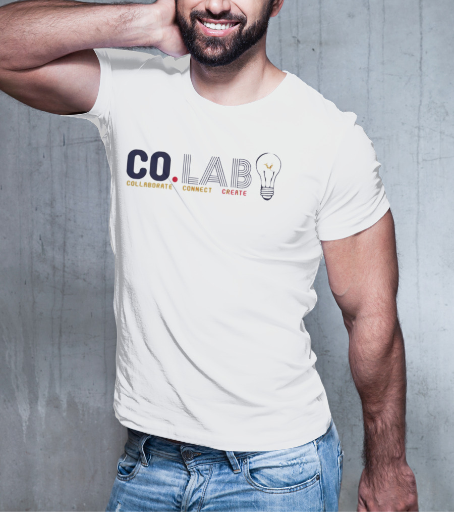 CO.LAB Collaborate Connect Create Light Bulb T-Shirt