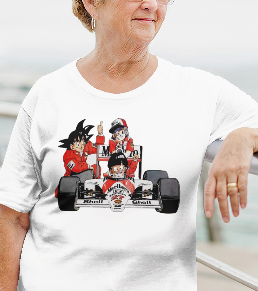 Dragon Ball Marlboro Shell 27 Racing Car Legends T-Shirt