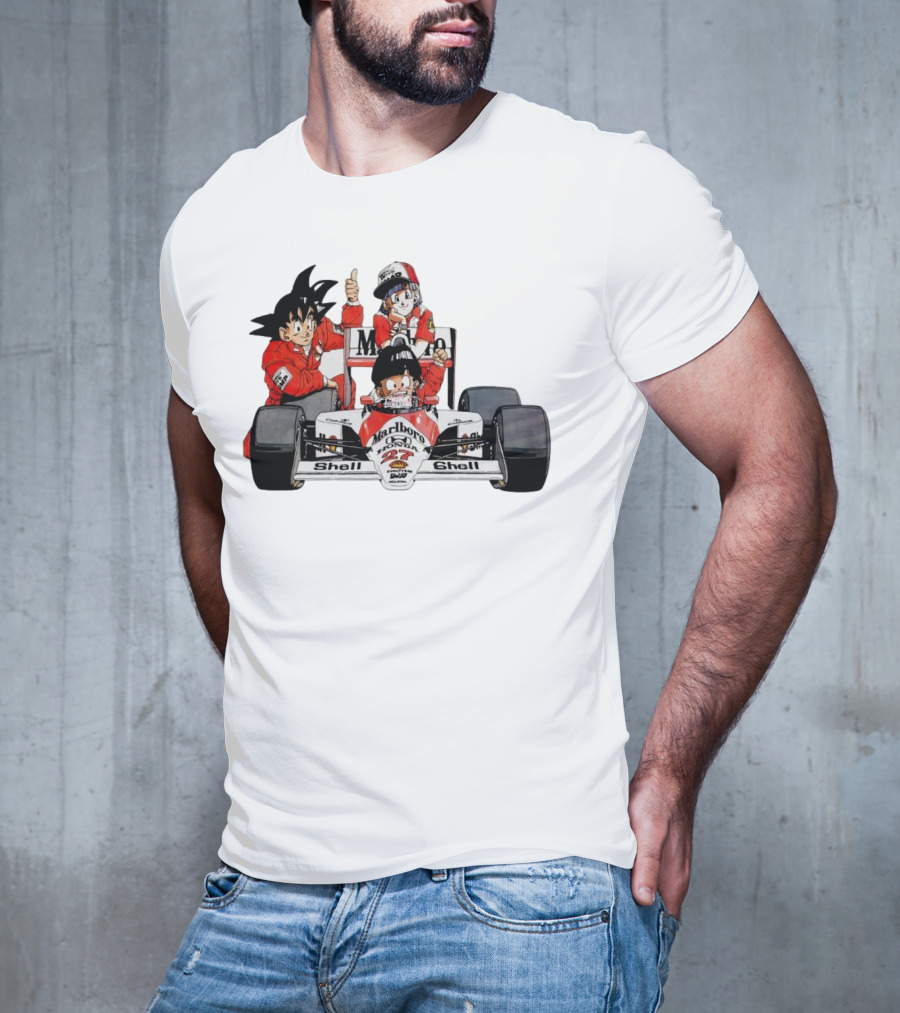 Dragon Ball Marlboro Shell 27 Racing Car Legends T-Shirt