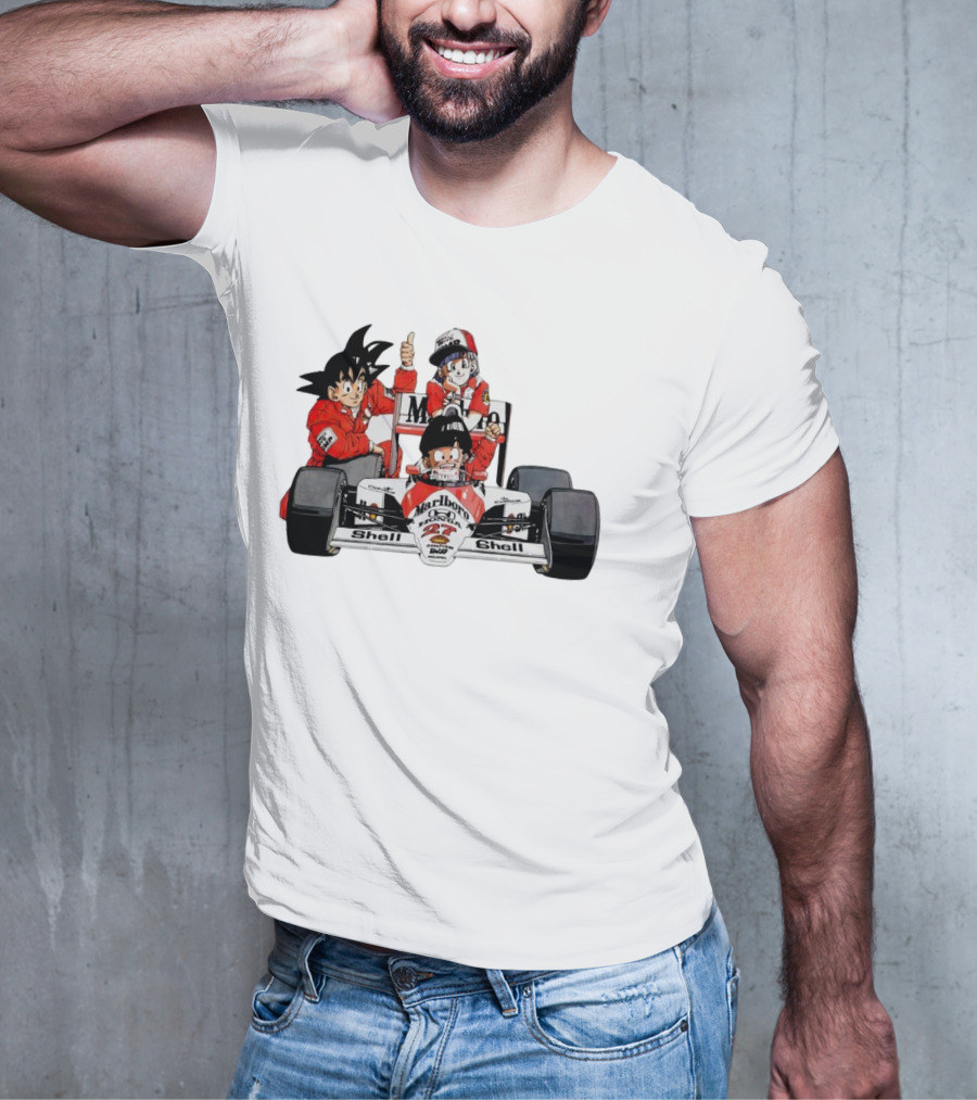 Dragon Ball Marlboro Shell 27 Racing Car Legends T-Shirt