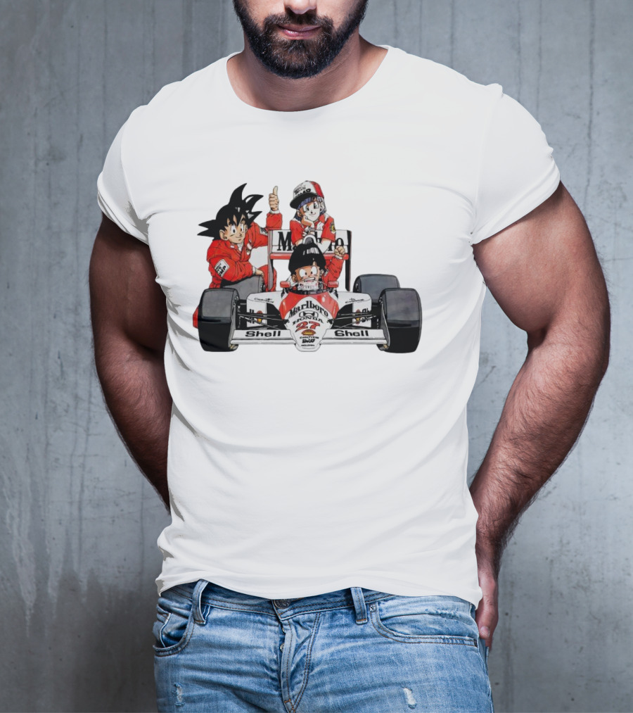 Dragon Ball Marlboro Shell 27 Racing Car Legends T-Shirt