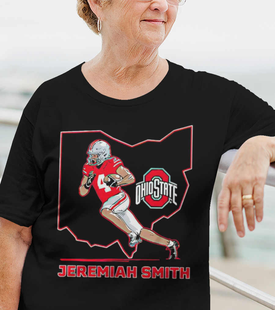 Jeremiah Smith Ohio State Buckeyes Football Ohio Star T-Shirt