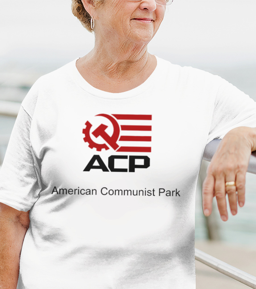 ACP Hammer And Sickle American Communist Park Flag T-Shirt