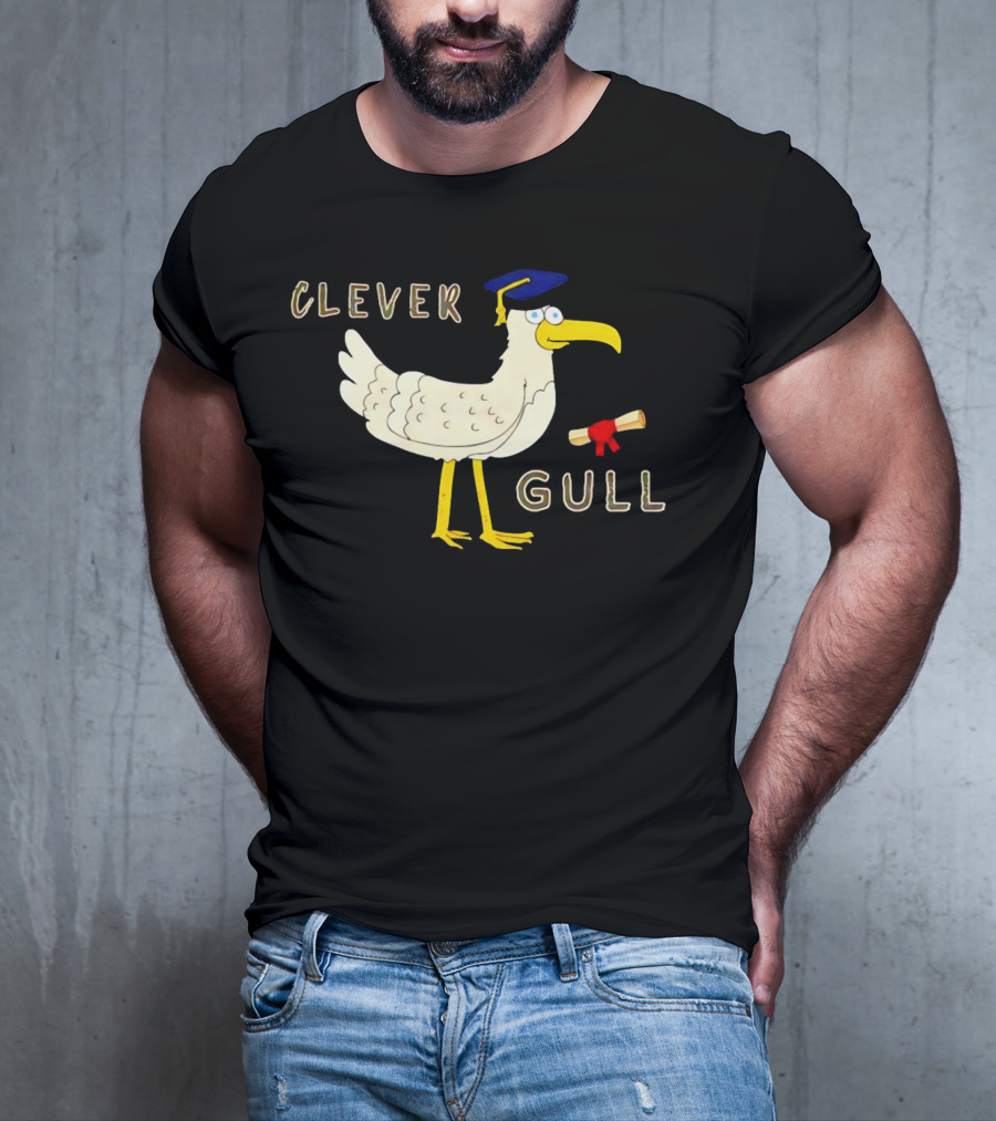 Clever Gull Graduation Humor Supersoft T-Shirt