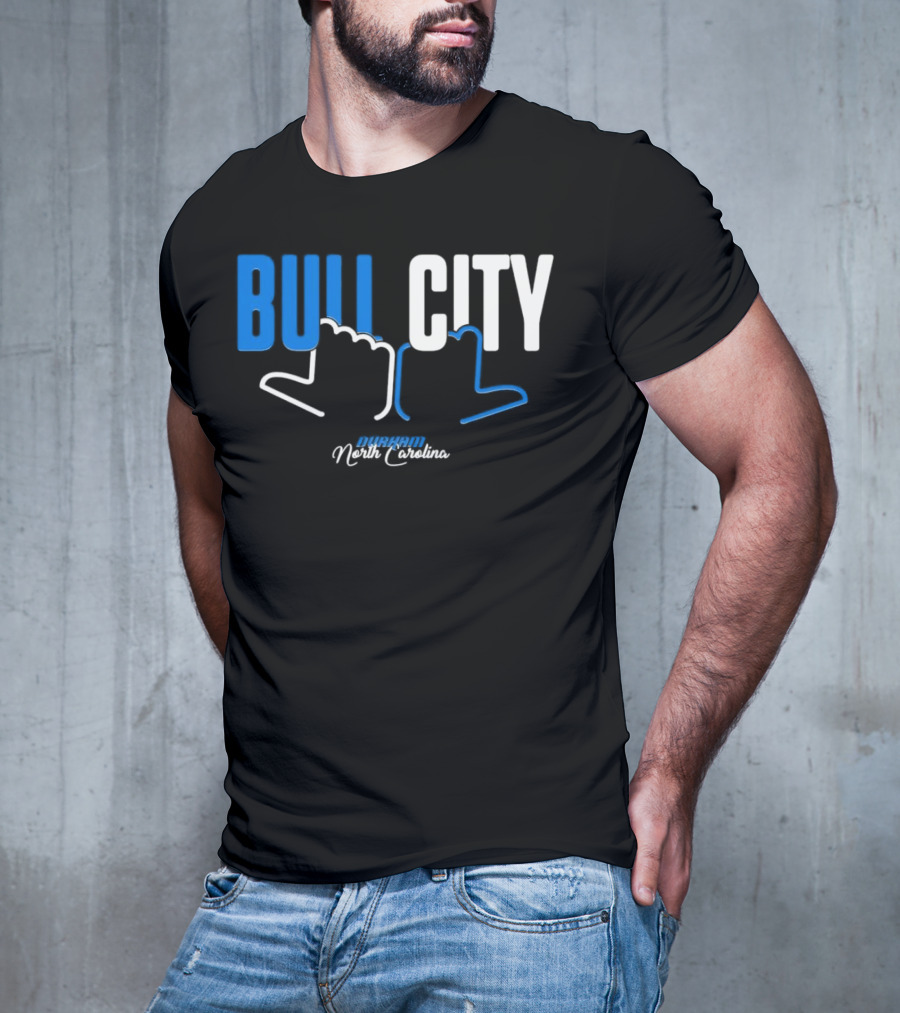 Durham North Carolina Bull City Hands T-Shirt