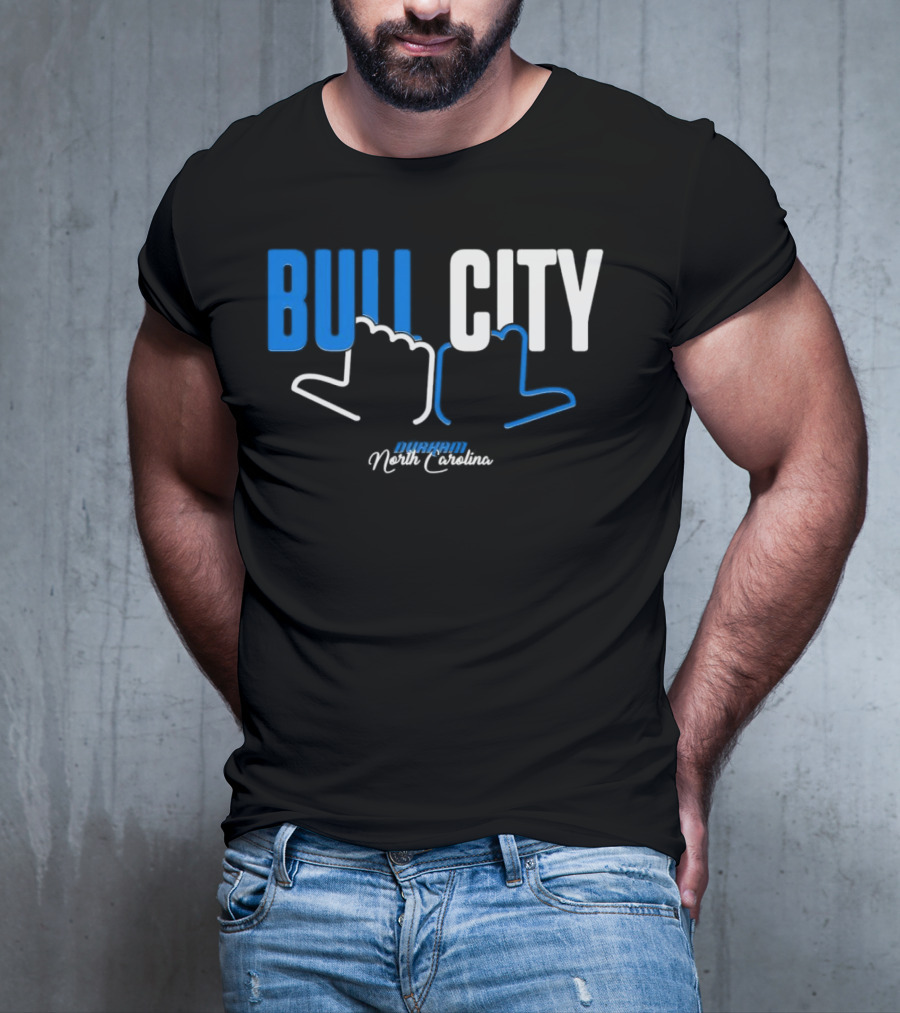 Durham North Carolina Bull City Hands T-Shirt