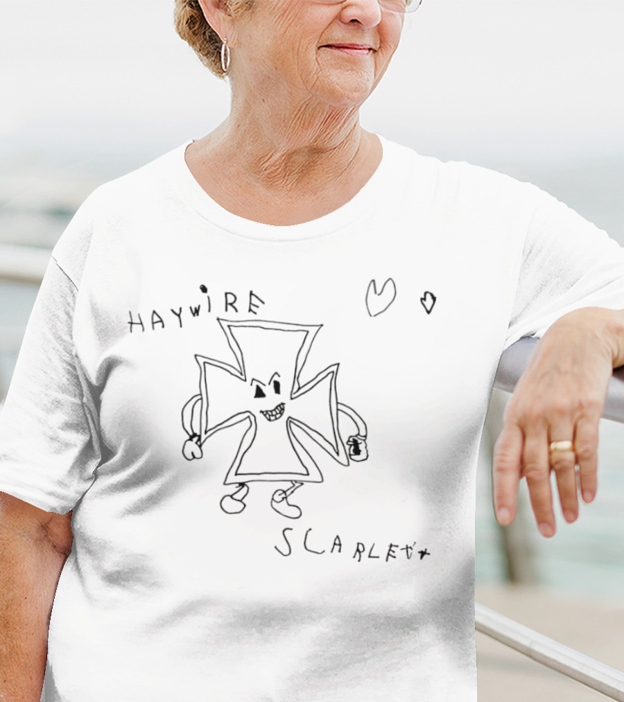 Haywire Scarlett Cross Character With Heart Elements T-Shirt