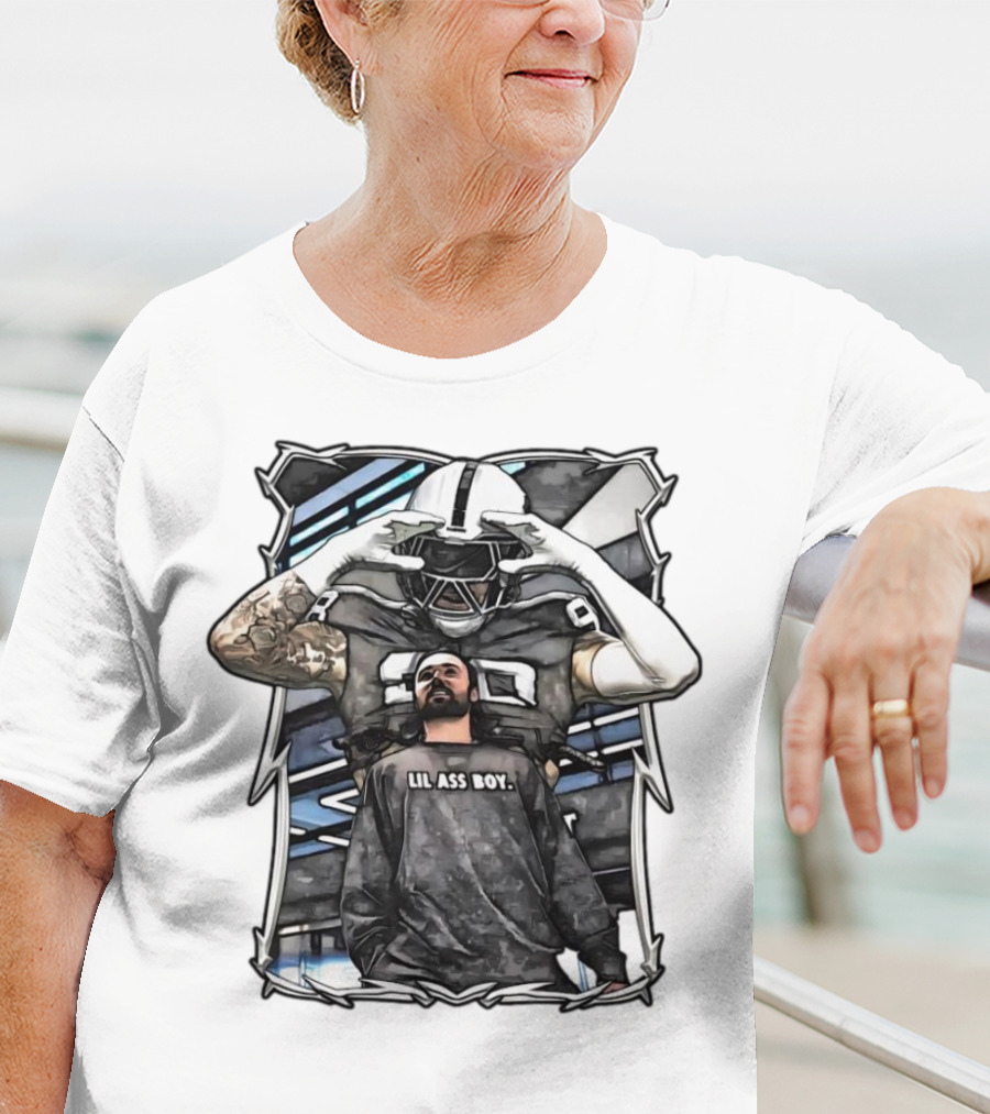 Las Vegas Raiders Maxx Crosby Lil Ass Boy Text With Football Player T-Shirt
