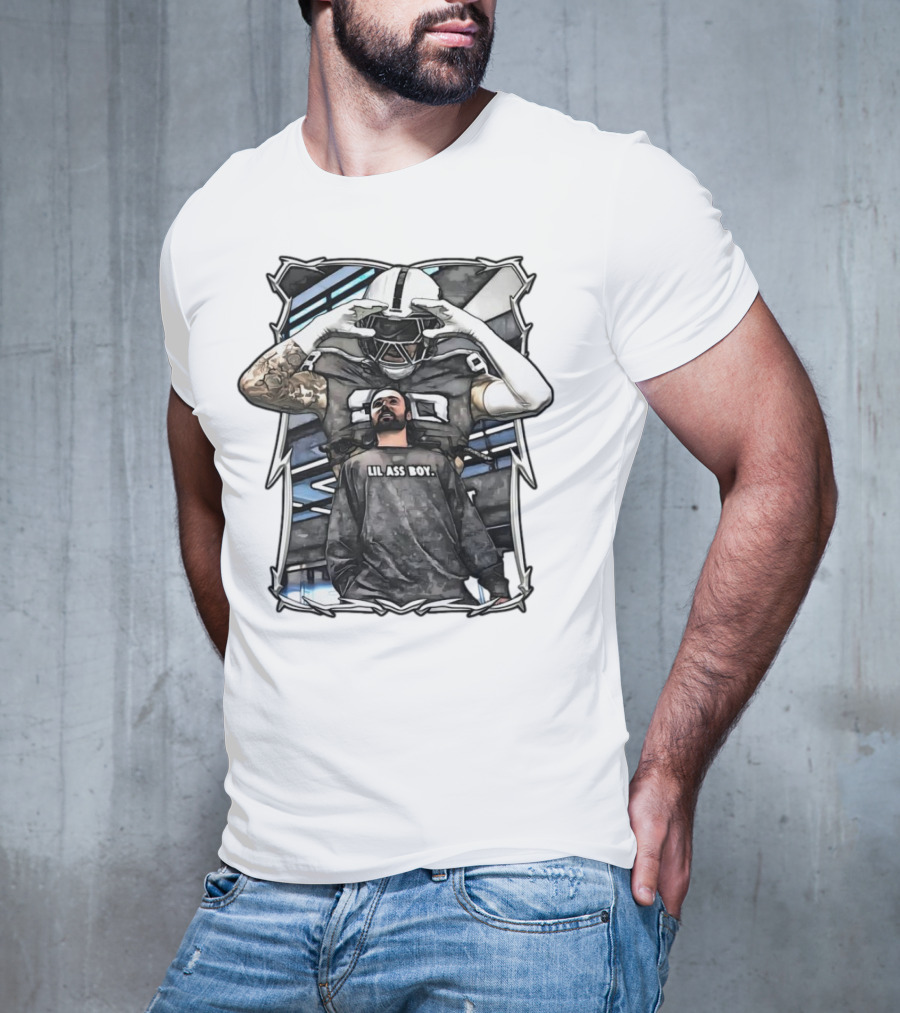 Las Vegas Raiders Maxx Crosby Lil Ass Boy Text With Football Player T-Shirt