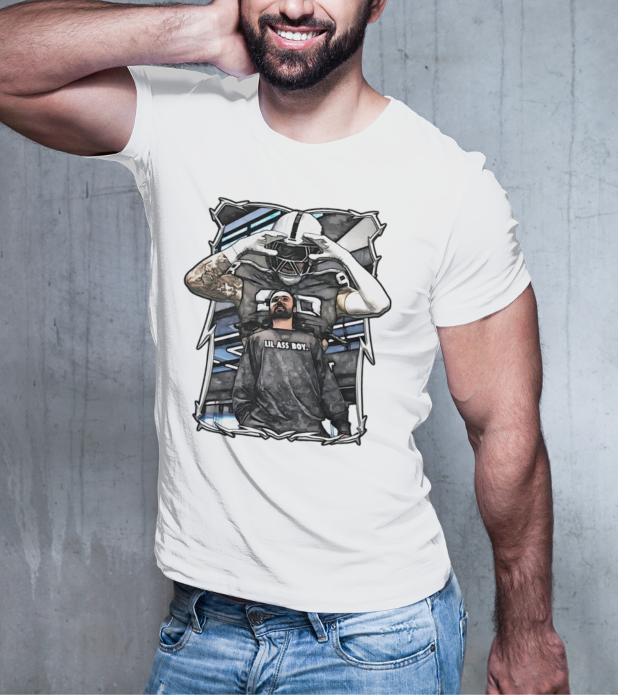 Las Vegas Raiders Maxx Crosby Lil Ass Boy Text With Football Player T-Shirt