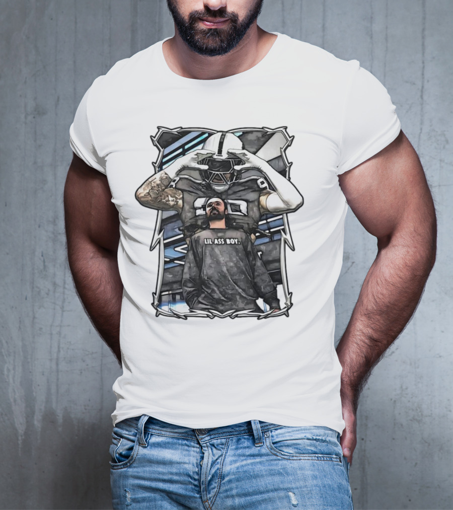 Las Vegas Raiders Maxx Crosby Lil Ass Boy Text With Football Player T-Shirt