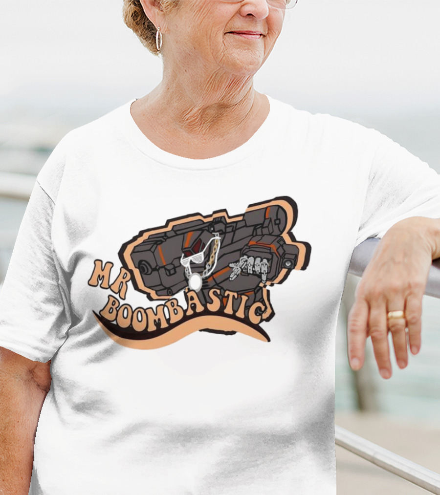 MR BOOMBASTIC Robot Design With Futuristic Mech Elements T-Shirt