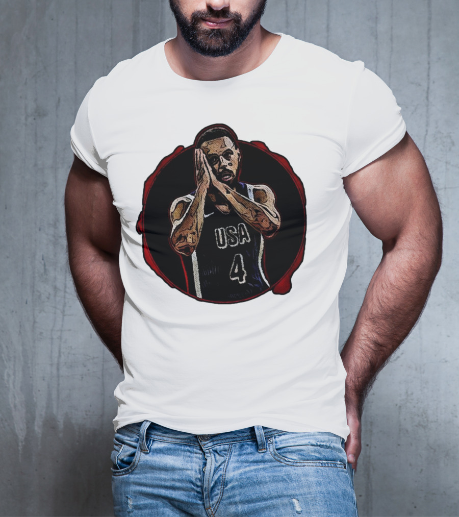 Stephen Curry Night Night USA Basketball Team Paris T-Shirt