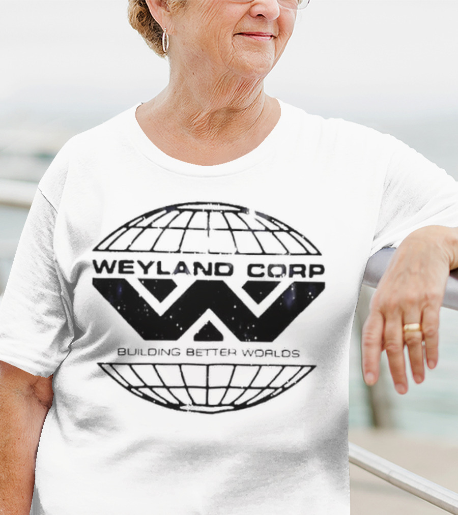 Weyland Corp Building Better Worlds Logo Alien Franchise T-Shirt