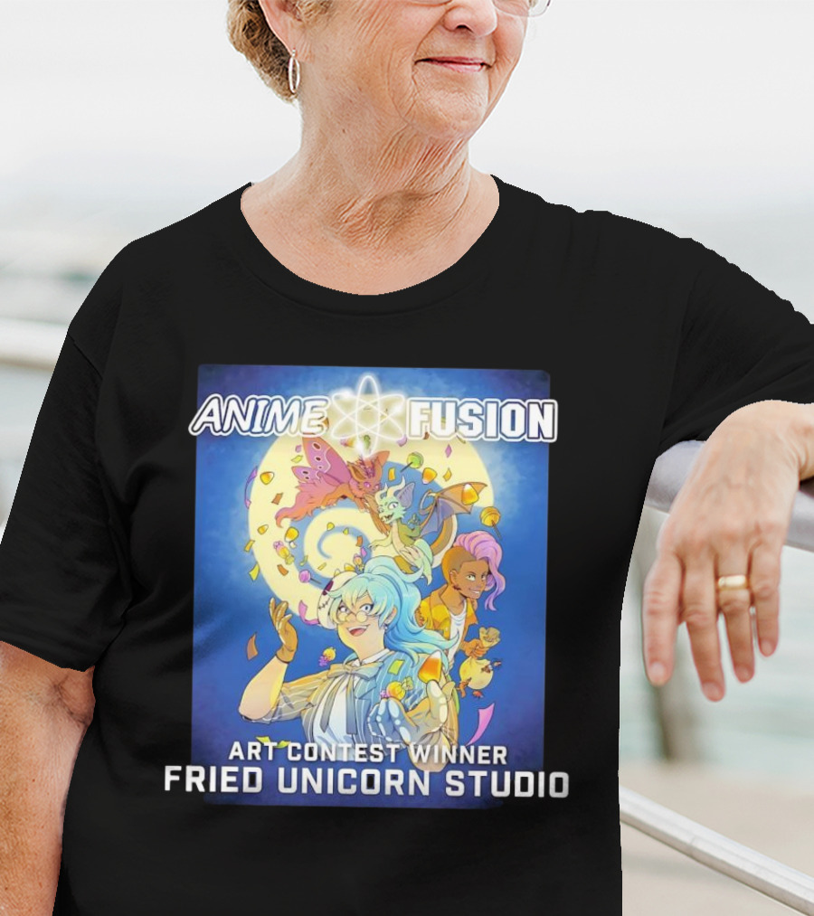 Anime Fusion Fried Unicorn Studio Art Contest Winner T-Shirt