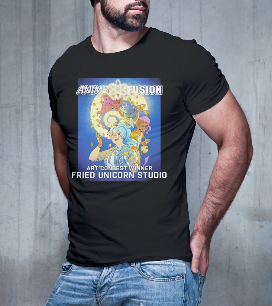Anime Fusion Fried Unicorn Studio Art Contest Winner T-Shirt