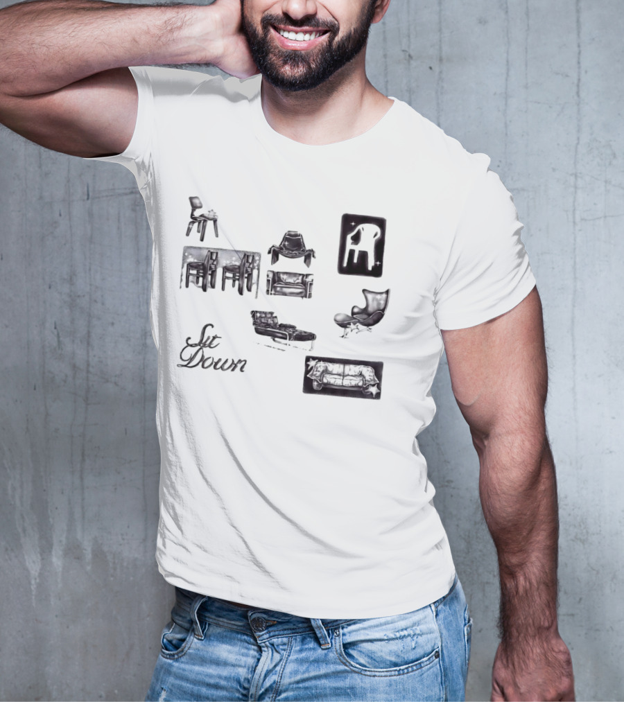 Sit Down More Chairs Armchair Couch T-Shirt