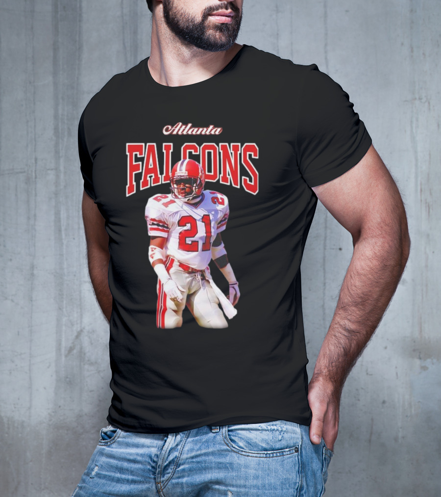 Atlanta Falcons Deion Sanders Retired Player 21 Sideline Legend T-Shirt